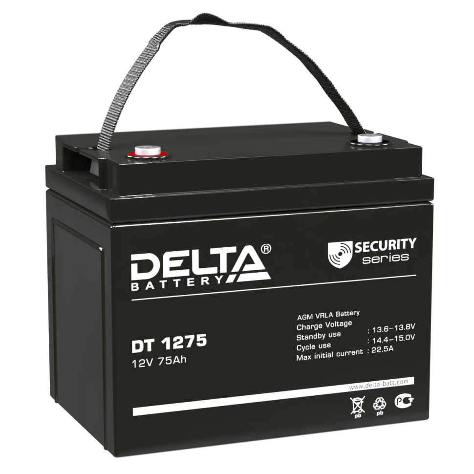 Аккумулятор для ибп 12 вольт 75 ампер - DELTA DT 1275
