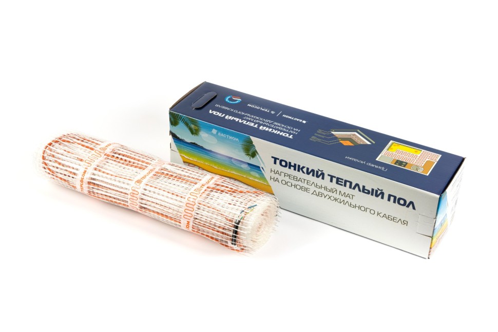 Маты нагревательные двужильные TEPLOCOM МНД-8,0-1280 Вт