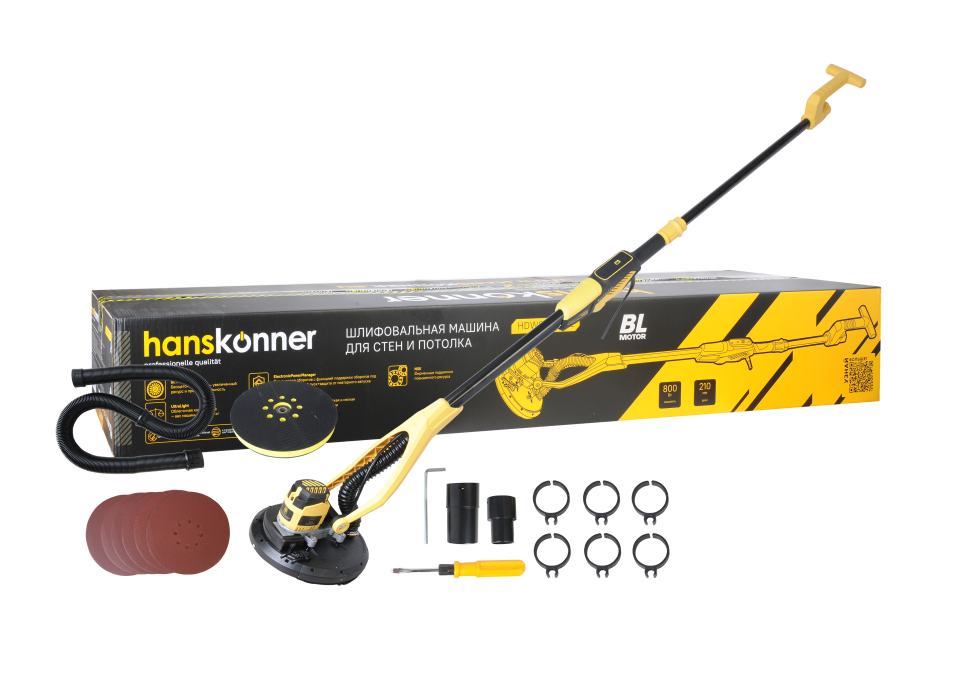 Машина для шлифовки стен Hanskonner, HDWS6080BL
