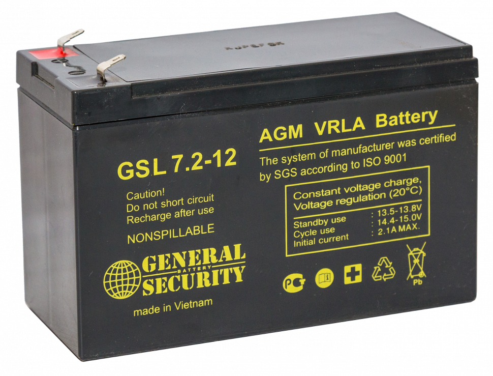 Аккумулятор для ИБП - General Security GSL 7-12